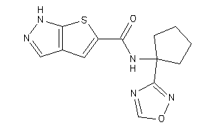 Image of N-[1-(1,2,4-oxadiazol-3-yl)cyclopentyl]-1H-thieno[2,3-c]pyrazole-5-carboxamide