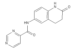 N-(2-keto-3,4-dihydro-1H-quinolin-6-yl)pyrimidine-4-carboxamide