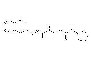 3-[[3-(2H-chromen-3-yl)acryloyl]amino]-N-cyclopentyl-propionamide