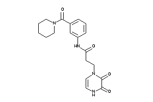 3-(2,3-diketo-1H-pyrazin-4-yl)-N-[3-(piperidine-1-carbonyl)phenyl]propionamide