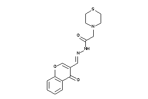 Image of N-[(4-ketochromen-3-yl)methyleneamino]-2-thiomorpholino-acetamide