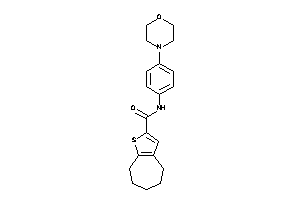 N-(4-morpholinophenyl)-5,6,7,8-tetrahydro-4H-cyclohepta[b]thiophene-2-carboxamide