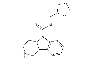 N-(cyclopentylmethyl)-1,2,3,4,4a,9b-hexahydropyrido[4,3-b]indole-5-carboxamide