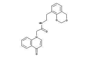 N-[2-(4H-1,3-benzodioxin-8-yl)ethyl]-2-(4-keto-1-quinolyl)acetamide