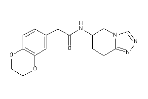 2-(2,3-dihydro-1,4-benzodioxin-6-yl)-N-(5,6,7,8-tetrahydro-[1,2,4]triazolo[4,3-a]pyridin-6-yl)acetamide