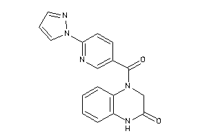 4-(6-pyrazol-1-ylnicotinoyl)-1,3-dihydroquinoxalin-2-one