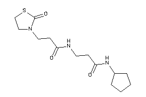 N-[3-(cyclopentylamino)-3-keto-propyl]-3-(2-ketothiazolidin-3-yl)propionamide