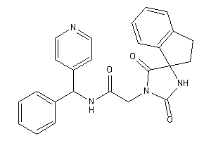 2-(2,5-diketospiro[imidazolidine-4,1'-indane]-1-yl)-N-[phenyl(4-pyridyl)methyl]acetamide