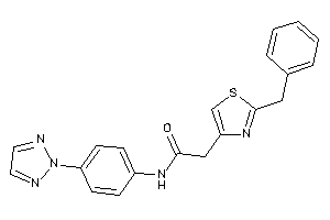 2-(2-benzylthiazol-4-yl)-N-[4-(triazol-2-yl)phenyl]acetamide