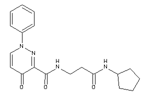 N-[3-(cyclopentylamino)-3-keto-propyl]-4-keto-1-phenyl-pyridazine-3-carboxamide