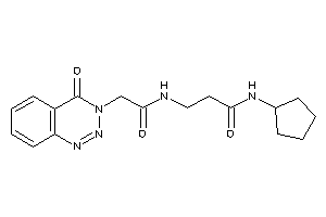 N-cyclopentyl-3-[[2-(4-keto-1,2,3-benzotriazin-3-yl)acetyl]amino]propionamide