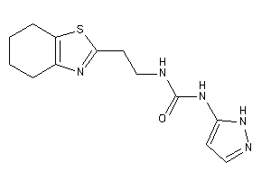 1-(1H-pyrazol-5-yl)-3-[2-(4,5,6,7-tetrahydro-1,3-benzothiazol-2-yl)ethyl]urea