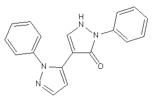 2-phenyl-4-(2-phenylpyrazol-3-yl)-3-pyrazolin-3-one