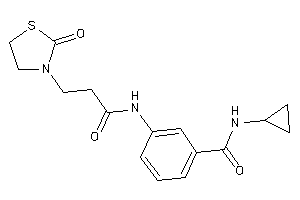 N-cyclopropyl-3-[3-(2-ketothiazolidin-3-yl)propanoylamino]benzamide