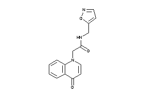 N-(isoxazol-5-ylmethyl)-2-(4-keto-1-quinolyl)acetamide