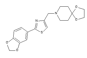 8-[[2-(1,3-benzodioxol-5-yl)thiazol-4-yl]methyl]-1,4-dioxa-8-azaspiro[4.5]decane