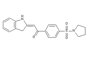 2-indolin-2-ylidene-1-(4-pyrrolidinosulfonylphenyl)ethanone