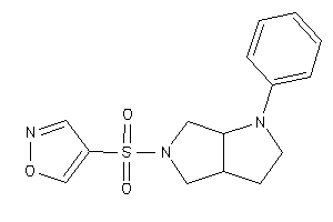 4-[(1-phenyl-2,3,3a,4,6,6a-hexahydropyrrolo[3,4-b]pyrrol-5-yl)sulfonyl]isoxazole