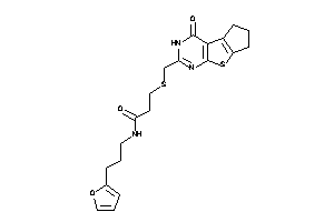 N-[3-(2-furyl)propyl]-3-[(ketoBLAHyl)methylthio]propionamide