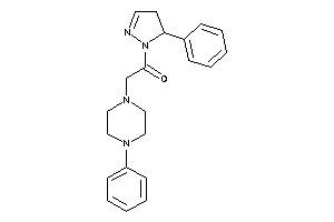 2-(4-phenylpiperazino)-1-(5-phenyl-2-pyrazolin-1-yl)ethanone