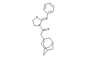 2-(1-adamantyl)-1-(2-phenyliminothiazolidin-3-yl)ethanone