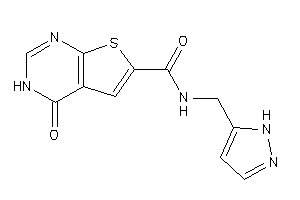 4-keto-N-(1H-pyrazol-5-ylmethyl)-3H-thieno[2,3-d]pyrimidine-6-carboxamide
