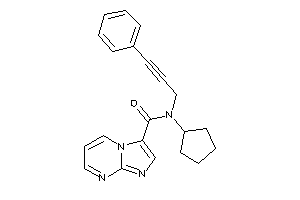 N-cyclopentyl-N-(3-phenylprop-2-ynyl)imidazo[1,2-a]pyrimidine-3-carboxamide