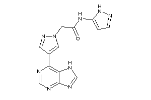 2-[4-(7H-purin-6-yl)pyrazol-1-yl]-N-(1H-pyrazol-5-yl)acetamide