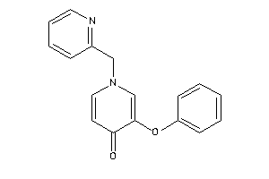 3-phenoxy-1-(2-pyridylmethyl)-4-pyridone