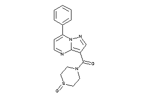 (1-keto-1,4-thiazinan-4-yl)-(7-phenylpyrazolo[1,5-a]pyrimidin-3-yl)methanone