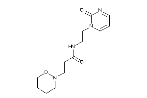 N-[2-(2-ketopyrimidin-1-yl)ethyl]-3-(oxazinan-2-yl)propionamide