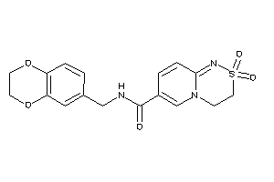 N-(2,3-dihydro-1,4-benzodioxin-6-ylmethyl)-2,2-diketo-3,4-dihydropyrido[2,1-c][1,2,4]thiadiazine-7-carboxamide