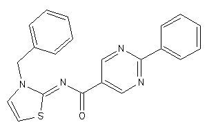 N-(3-benzyl-4-thiazolin-2-ylidene)-2-phenyl-pyrimidine-5-carboxamide