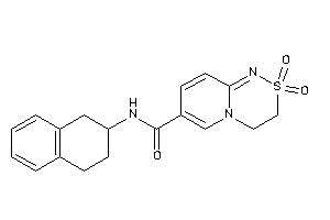 2,2-diketo-N-tetralin-2-yl-3,4-dihydropyrido[2,1-c][1,2,4]thiadiazine-7-carboxamide