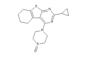 4-(2-cyclopropyl-5,6,7,8-tetrahydrobenzothiopheno[2,3-d]pyrimidin-4-yl)-1,4-thiazinane 1-oxide
