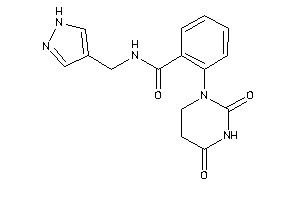 2-(2,4-diketohexahydropyrimidin-1-yl)-N-(1H-pyrazol-4-ylmethyl)benzamide