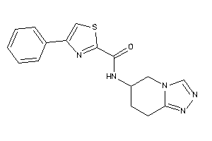 4-phenyl-N-(5,6,7,8-tetrahydro-[1,2,4]triazolo[4,3-a]pyridin-6-yl)thiazole-2-carboxamide