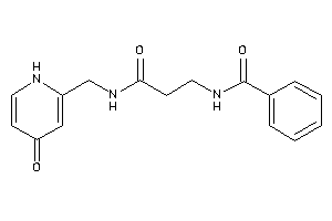 N-[3-keto-3-[(4-keto-1H-pyridin-2-yl)methylamino]propyl]benzamide