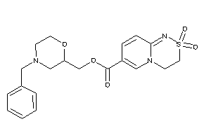 2,2-diketo-3,4-dihydropyrido[2,1-c][1,2,4]thiadiazine-7-carboxylic Acid (4-benzylmorpholin-2-yl)methyl Ester