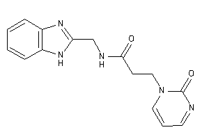 N-(1H-benzimidazol-2-ylmethyl)-3-(2-ketopyrimidin-1-yl)propionamide