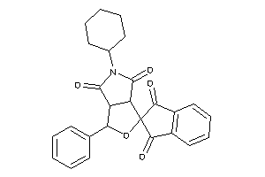 5-cyclohexyl-1-phenyl-spiro[3a,6a-dihydro-1H-furo[3,4-c]pyrrole-3,2'-indane]-1',3',4,6-diquinone