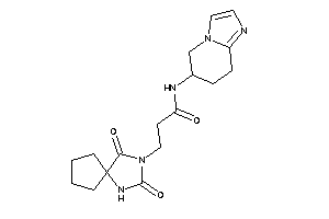 3-(2,4-diketo-1,3-diazaspiro[4.4]nonan-3-yl)-N-(5,6,7,8-tetrahydroimidazo[1,2-a]pyridin-6-yl)propionamide