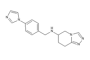 (4-imidazol-1-ylbenzyl)-(5,6,7,8-tetrahydro-[1,2,4]triazolo[4,3-a]pyridin-6-yl)amine