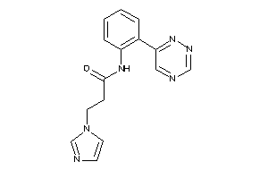 3-imidazol-1-yl-N-[2-(1,2,4-triazin-6-yl)phenyl]propionamide