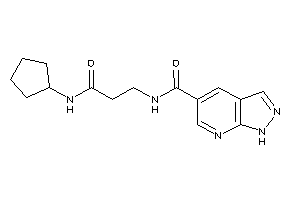 Image of N-[3-(cyclopentylamino)-3-keto-propyl]-1H-pyrazolo[3,4-b]pyridine-5-carboxamide