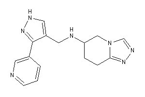 [3-(3-pyridyl)-1H-pyrazol-4-yl]methyl-(5,6,7,8-tetrahydro-[1,2,4]triazolo[4,3-a]pyridin-6-yl)amine