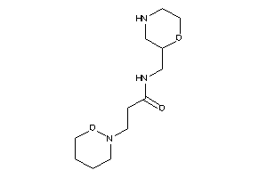 Image of N-(morpholin-2-ylmethyl)-3-(oxazinan-2-yl)propionamide