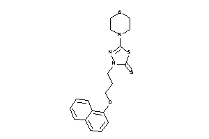 5-morpholino-3-[3-(1-naphthoxy)propyl]-1,3,4-thiadiazole-2-thione