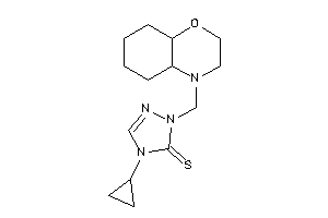 2-(2,3,4a,5,6,7,8,8a-octahydrobenzo[b][1,4]oxazin-4-ylmethyl)-4-cyclopropyl-1,2,4-triazole-3-thione