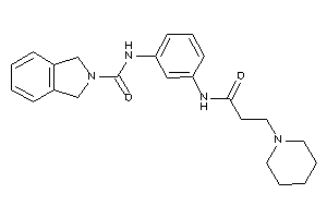 N-[3-(3-piperidinopropanoylamino)phenyl]isoindoline-2-carboxamide